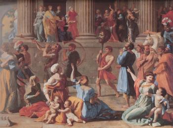 Nicolas Poussin : The Triumph of David detail